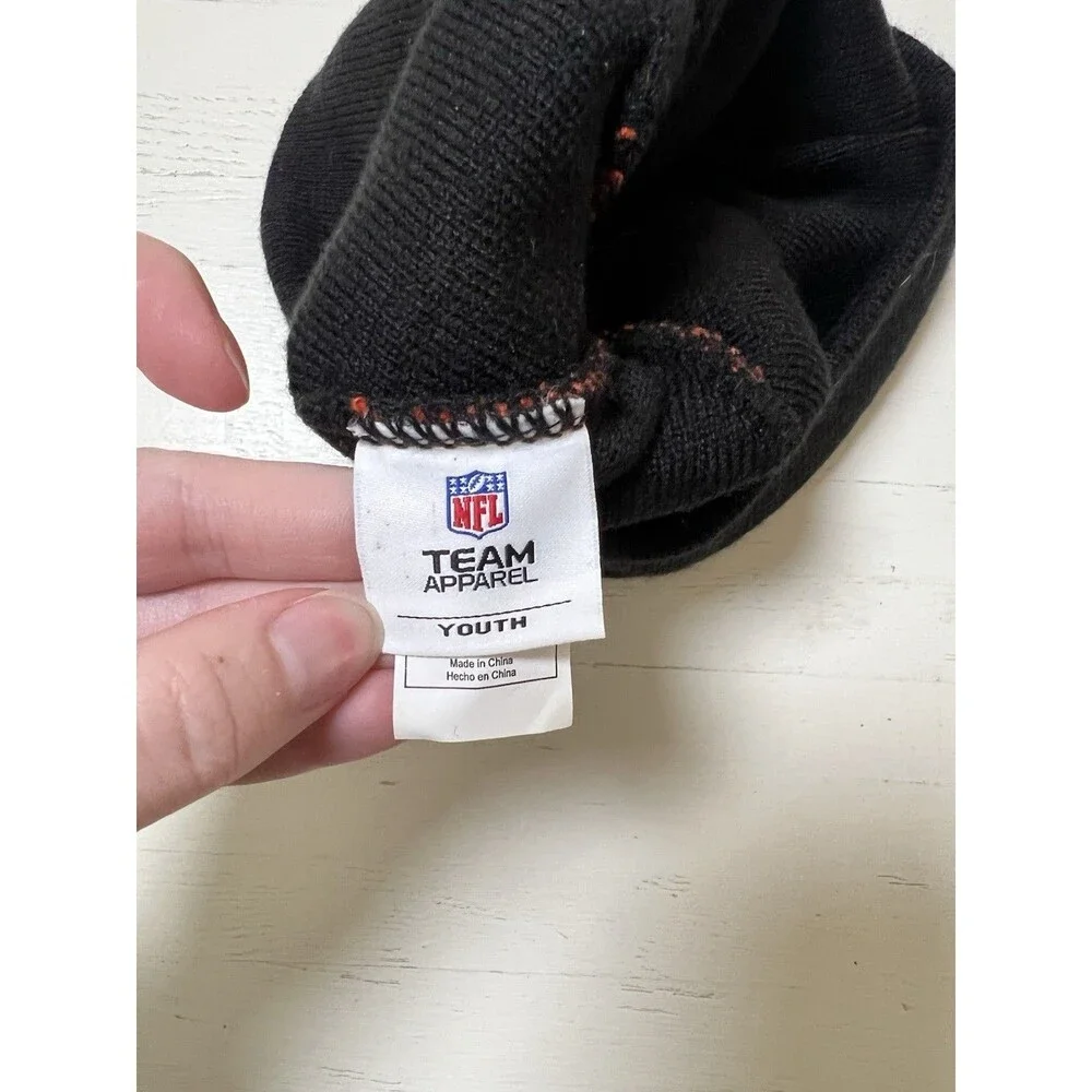 Cincinnati‎ Bengals Youth Hat Cuffless Knit Beanie NFL Team Apparel Winter Ski